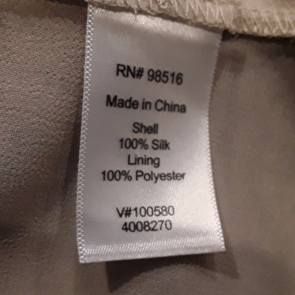 Coldwater Creek silk top blouse sleeves women size XL (18) - Picture 5 of 6